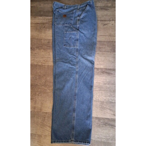 Carhartt Mens Carpenter Jeans 40 x 34 Dungaree Workwear Blue Denim Pants - Picture 7 of 7
